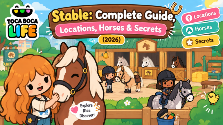 Toca Boca Life Stable Complete Guide, Locations, Horses & Secrets (2026)